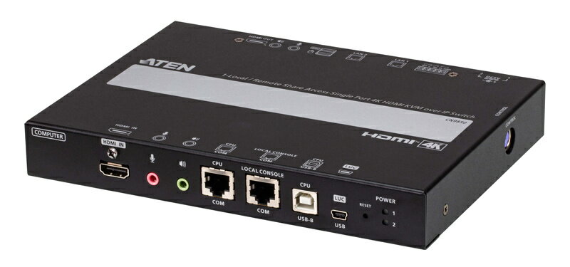 【送料無料】ATEN CN9850 1ローカル/ リモート アクセス共有 1ポート HDMI KVM over IP（4K対応、RS-232C対応）【在庫目安:お取り寄せ】
