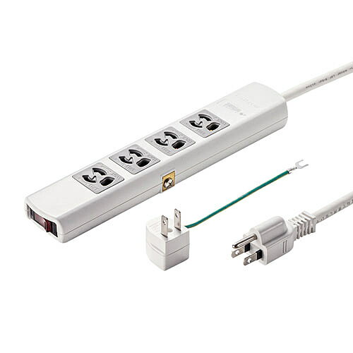 【送料無料】サンワサプライ TAP-SP34MG-5 雷ガードタップ(3P・4個口・5m)【在庫目安:お取り寄せ】 【送料無料】サンワサプライ TAP-SP34MG-5 雷ガードタップ(3P・4個口・5m)【在庫目安:お取り寄せ】