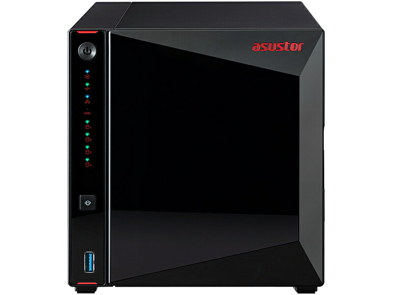 【送料無料】ASUSTOR AS5304T NIMBUSTOR 4 4ベイNAS Intel Celeron Quad-Core 4GB SO-DIMM DDR4 HDMI 2.5GBASE-T x2 USB3.2 Gen1 Type-A x3 Wake-On-Wan AES-NI 3年保証【在庫目安:お取り寄せ】| NAS RAID レイド