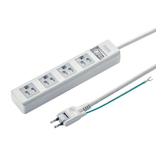 【送料無料】サンワサプライ TAP-SH3450MGSW 3P・4個口オートシャッター付き電源タップ（一括集中スイッチ・マグネット付き・5m）【在庫目安:お取り寄せ】