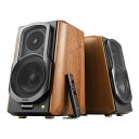 【送料無料】プリンストン ED-S1000MK2-A Edifier 2.0 パワードブックシェルフ スピーカー (ブラウン)【在庫目安:お取り寄せ】| AV機...