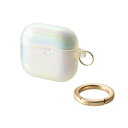 ELECOM AVA-AP06UCACR AirPods 第4世代/ アクティブノイズキャンセリング搭載AirPods 第4世代/ ソフトケース/ &me/ カラビナ付/ クリアオーロラ【在庫目安:お取り寄せ】(2)