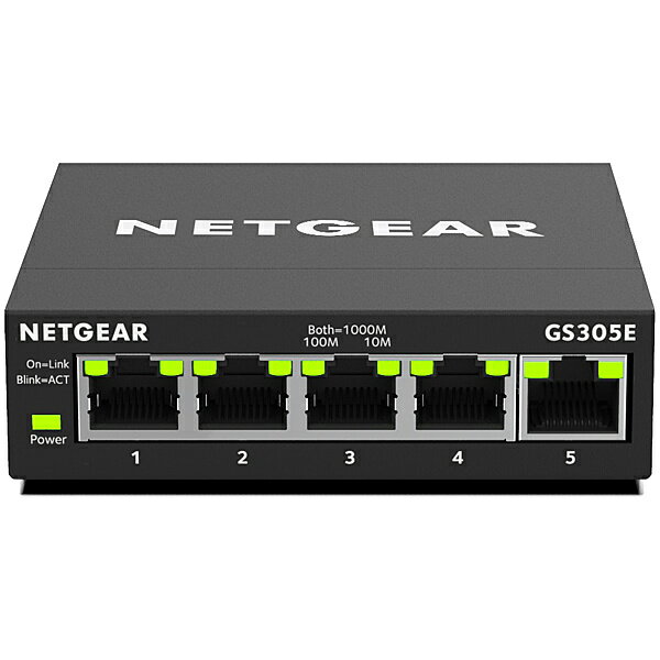【送料無料】NETGEAR GS305E-100JPS GS305E ギガビット5ポート アンマネージプラス・スイッチ【在庫目安:お取り寄せ】