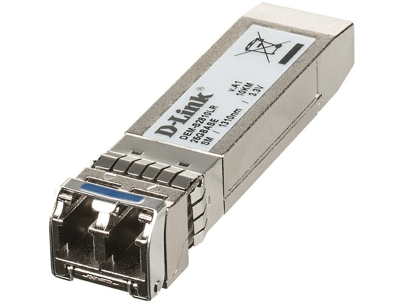 【送料無料】D-Link DEM-S2810LR SFP28モジュール、25G BASE-LR （コネクタ:LC）、2芯シングルモード、伝送距離 最長10km、1年保証【在庫目安:お取り寄せ】