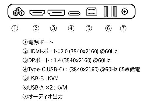 【在庫目安:あり】【送料無料】JAPANNEXT JN-IPS2380UHDR-C65W-HSP 液晶ディスプレイ 23.8型/ 3840×2160/ HDMI、DP、USB Type-C×1/ ブラック/ スピーカー有/ 2年保証| 家電 ディスプレイ ディスプレー モニター モニタ