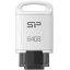 【送料無料】シリコンパワー SP064GBUC3C10V1W USB3.1フラッシュメモリ TYPE-C対応 Mobile C10 64GB　ホワイト【在庫目安:お取り寄せ】| パソコン周辺機器