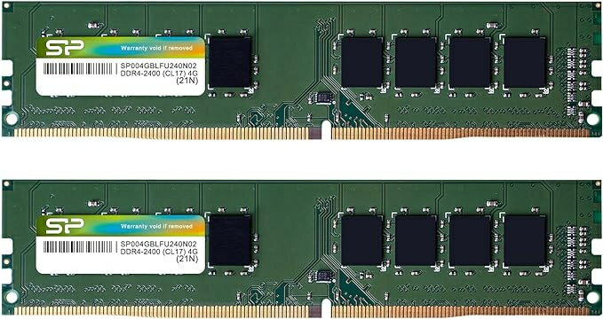 【送料無料】シリコンパワー SP008GBLFU240N22 メモリーモジュール 288pin U-DIMM DDR4-2400（PC4-19200） 4GB×2枚組 ブリスターパッケージ【在庫目安:お取り寄せ】