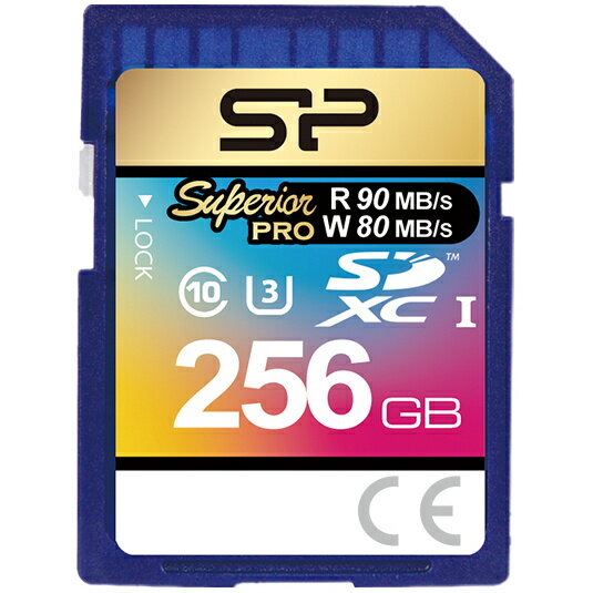 【送料無料】シリコンパワー SP256GBSDXCU3V10 【UHS-1対応】SDHCカード 256GB Class10 UHS Class3 読込90MB/ s 書込45MB/ s（最大値）【在庫目安:お取り寄せ】