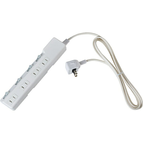 ELPA WLK-42B(W) 耐雷スイッチ付タップ（ブレーカー）【在庫目安:お取り寄せ】| 電源タップ サーバー用電源タップ サーバー 電源コード タップ 電源 コンセント コード