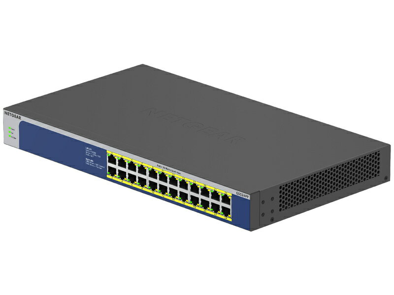 【送料無料】NETGEAR GS524PP-100AJS PoE+対応(300W)ギガビット24ポート アンマネージスイッチ【在庫目安:お取り寄せ】