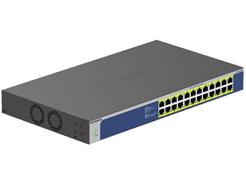 【送料無料】NETGEAR GS524PP-100AJS PoE+対応(300W)ギガビット24ポート アンマネージスイッチ【在庫目安:お取り寄せ】
