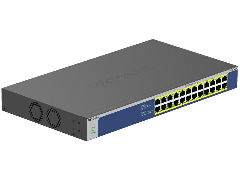 【在庫目安:あり】【送料無料】NETGEAR GS524PP-100AJS PoE+対応(300W)ギガビット24ポート アンマネージスイッチ