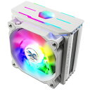 ZALMAN CNPS10X OPTIMA II WHITE RGB デュアルブレードファン採用スリムサイドフローCPUクーラー ホワイト