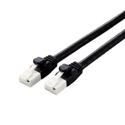 ELECOM LD-GPAT/BK1/RS LANケーブル/ CAT6A対応/ EU RoHS指令準拠/ 爪折れ防止/ 簡易パッケージ仕様/ 1.0m/ ブラック【在庫目安:お取り寄せ】