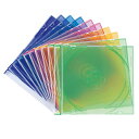 サンワサプライ FCD-PU10MXN Blu-ray・DVD・CDケース(スリムタイプ・10枚セット・5色ミックス)【在庫目安:お取り寄せ】(2)