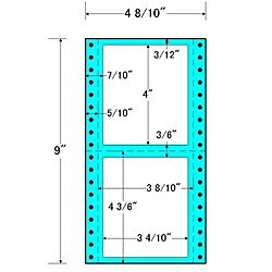 【送料無料】東洋印刷 MT4A タックフォームラベル 4 8/ 10インチ×9インチ 2面付(1ケー ...