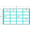 東洋印刷 MT14V タックフォームラベル 14インチ×8インチ 20面付(1ケース500折)| ラベル シール シート シール印刷 プリンタ 自作