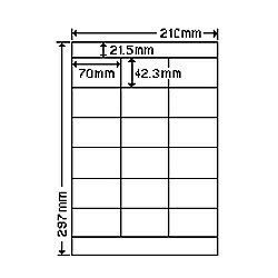 シートカットラベル A4版 18面付(1ケース500シート) 詳細スペック タイプ専用紙 サイズ(規格)A4 入数500シート/ケース 白色度80% GPN(グリーン購入ネットワーク)登録