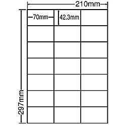 【送料無料】東洋印刷 LDZ21QBA シンプルパックシートカットラベル A4版 21面付【在庫目安:お取り寄せ】| ラベル シール シート シール印刷 プリンタ 自作