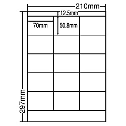 シートカットラベル A4版 15面付(1ケース500シート)詳細スペックタイプ専用紙サイズ(規格)A4入数500シート/ケース白色度80%GPN(グリーン購入ネットワーク)登録