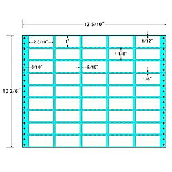 東洋印刷 RT13X タックフォームラベル 13 5/ 10インチ×10 3/ 6インチ 45面付(1ケース500折)| ラベル シール シート シール印刷 プリンタ 自作