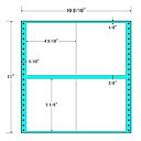 【送料無料】東洋印刷 M10Q タックフォームラベル 10 8/ 10インチ×11インチ 4面付(1ケース500折)【在庫目安:お取り寄せ】| ラベル シール シート シール印刷 プリンタ 自作