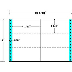 【送料無料】東洋印刷 MX10I タックフォームラベル 10 4/ 10インチ×7インチ 6面付(1ケース1000折)【在..