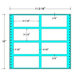 【送料無料】東洋印刷 M11I タックフォームラベル 11 2/ 10インチ×10インチ 8面付(1ケース500折)【在庫目安:お取り寄せ】| ラベル シール シート シール印刷 プリンタ 自作