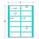 東洋印刷 MM8A タックフォームラベル 8インチ×10インチ 12面付(1ケース500折)| ラベル シール シート シール印刷 プリンタ 自作