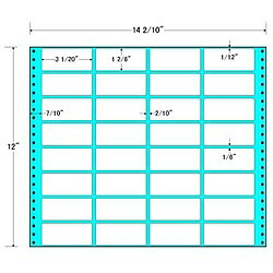 東洋印刷 MX14M タックフォームラベル 14 2/ 10インチ×12インチ 32面付(1ケース500折)| ラベル シール シート シール印刷 プリンタ 自作