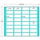 東洋印刷 MX14M タックフォームラベル 14 2/ 10インチ×12インチ 32面付(1ケース500折)| ラベル シール シート シール印刷 プリンタ 自作