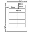 シートカットラベル A4版 12面付(1ケース500シート)詳細スペックタイプ専用紙サイズ(規格)A4入数500シート/ケース白色度80%GPN(グリーン購入ネットワーク)登録