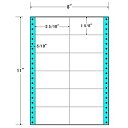 東洋印刷 MM8H タックフォームラベル 8インチ×11インチ 12面付(1ケース500折)| ラベル シール シート シール印刷 プリンタ 自作