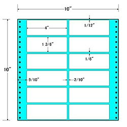 【送料無料】東洋印刷 M10H タックフォームラベル 10インチ×10インチ 12面付(1ケース500折)【在庫目安:お取り寄せ】| ラベル シール シート シール印刷 プリンタ 自作