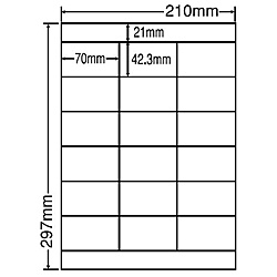 【送料無料】東洋印刷 LDZ18PF シートカットラベル A4版 18面付(1ケース500シート)【在庫目安:お取り寄せ】| ラベル シール シート シール印刷 プリンタ 自作