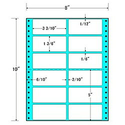 【送料無料】東洋印刷 MM8P タックフォームラベル 8インチ×10インチ 12面付(1ケース500折)【在庫目安:お取り寄せ】| ラベル シール シート シール印刷 プリンタ 自作
