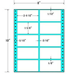 【送料無料】東洋印刷 MT8I タックフォームラベル 8インチ×10インチ 10面付(1ケース500折)【在庫目安:お取り寄せ】| ラベル シール シート シール印刷 プリンタ 自作