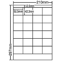 【送料無料】東洋印刷 LDZ24PF シートカットラベル A4版 24面付(1ケース500シート)【在庫目安:お取り寄せ】| ラベル シール シート シール印刷 プリンタ 自作