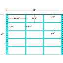【送料無料】東洋印刷 M14A タックフォームラベル 14インチ×10インチ 15面付(1ケース500折)【在庫目安:お取り寄せ】| ラベル シール シート シール印刷 プリンタ 自作