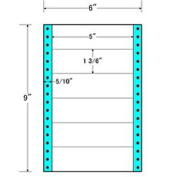 東洋印刷 MM6K タックフォームラベル 6インチ×9インチ 6面付(1ケース1000折)| ラベル シール シート シール印刷 プリンタ 自作