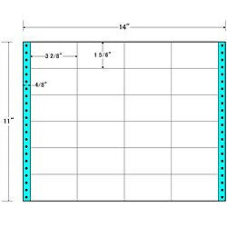 【送料無料】東洋印刷 MX14B タックフォームラベル 14インチ×11インチ 24面付(1ケース500折)【在庫目安:お取り寄せ】| ラベル シール シート シール印刷 プリンタ 自作