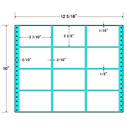 東洋印刷 MT12K タックフォームラベル 12 5/ 10インチ×10インチ 12面付(1ケース500折)| ラベル シール シート シール印刷 プリンタ 自作