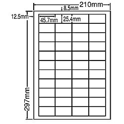 【送料無料】東洋印刷 LDW44CF シートカットラベル A4版 44面付(1ケース500シート)【在庫目安:お取り寄せ】| ラベル シール シート シール印刷 プリンタ 自作