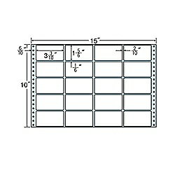 東洋印刷 M15E タックフォームラベル 15インチ×10インチ 20面付(1ケース500折)| ラベル シール シート シール印刷 プリンタ 自作