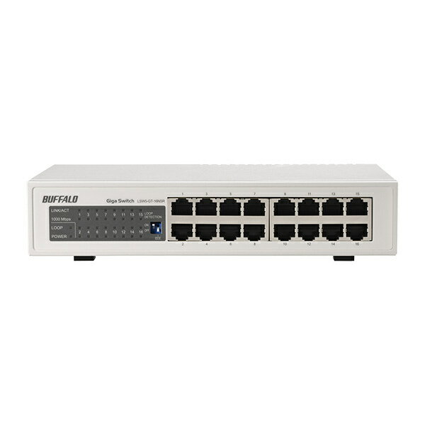 【在庫目安:あり】【送料無料】バッファロー LSW5-GT-16NSR Giga スイッチングHub 金属筺体/ 電源内蔵 16ポート