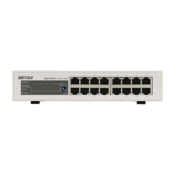 【在庫目安:あり】【送料無料】バッファロー LSW5-GT-16NSR Giga スイッチングHub 金属筺体/ 電源内蔵 16ポート