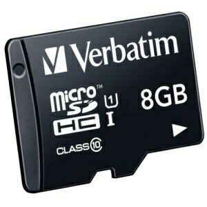 Verbatim MHCN8GJVZ6 micro SDHC Card 8GB Class 10 UHS-1【在庫目安:お取り寄せ】