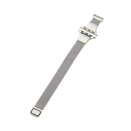 【送料無料】ELECOM AW-41BDSSMJSV Apple Watch 41/ 40/ 38mm用バンド/ ＆me/ ミラネーゼ/ スリムタイプ/ シルバー【在庫目安:お取り寄せ】