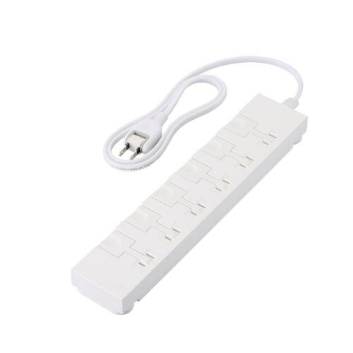 【送料無料】ELECOM T-KF07-2610WH イージーリリースタップ/ 雷サージ付/ ホコリシャッター付/ 6個口/ スイングプラグ/ 1.0m/ ホワイト【在庫目安:お取り寄せ】| 電源タップ 【送料無料】ELECOM T-KF07-2610WH イージーリリースタップ/ 雷サージ付/ ホコリシャッター付/ 6個口/ スイングプラグ/ 1.0m/ ホワイト【在庫目安:お取り寄せ】| 電源タップ