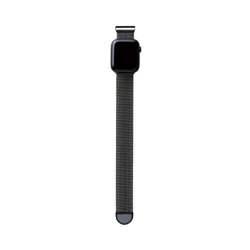 【送料無料】ELECOM AW-45BDSSMMBK Apple Watch 49/ 45/ 44/ 42mm用バンド/ ステンレス/ ミラネーゼタイプ/ マグネット/ ブラック【在庫目安:お取り寄せ】